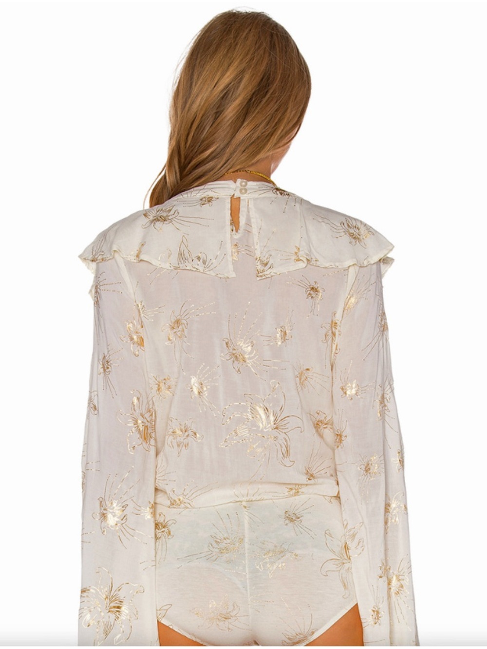 Novella Royale Jones Bodysuit in Gold Lily Size S - Picture 5 of 11